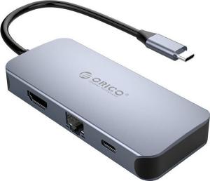 Stacja/replikator Orico USB-C 6w1 (MC-U602P-GY-BP) 1
