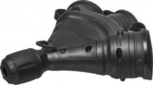 Plastrol Gniazdo trzykrotne z klapką hermetyczną; 3x2p+Z; IP54; EXTREM; rozberialne; czarny (W-01158) 3