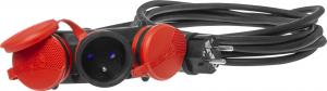 Plastrol Przedłużacz budowlany X3 przewód w oponie gumowej 3-gniazda z/u 10m H05RR-F (W-01172) 6
