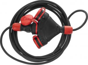 Plastrol Przedłużacz budowlany X3 przewód w oponie gumowej 3-gniazda z/u 10m H05RR-F (W-01172) 8