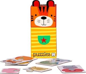 Barbo Toys Puzzle dla dzieci 6 układanek po 2el Zwierzątka 1