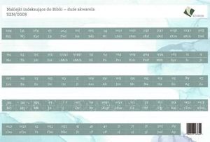 Szaron Naklejki indeksujące do Biblii - duże akwarela 1