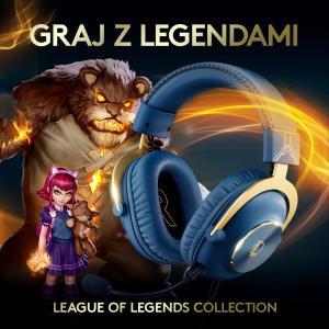 Słuchawki Logitech G Pro X League of Legends Niebieskie (981-001106) 7