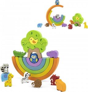 Viga Toys VIGA Drewniana Tęcza Układanka Klocki Kreatywne Montessori 1