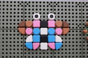 Masterkidz MASTERKIDZ Zestaw Kołeczki w kształcie figur geometrycznych 64szt do tablic STEM 2