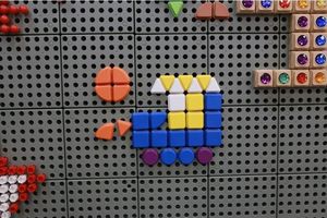 Masterkidz MASTERKIDZ Zestaw Kołeczki w kształcie figur geometrycznych 64szt do tablic STEM 4