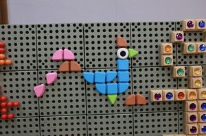 Masterkidz MASTERKIDZ Zestaw Kołeczki w kształcie figur geometrycznych 64szt do tablic STEM 5