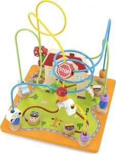 Viga Toys VIGA Activity Box Drewniane Edukacyjne Centrum Gier 5w1 kostka 14