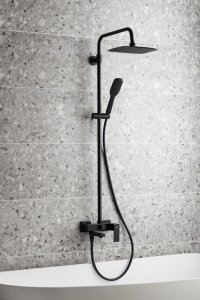 Zestaw prysznicowy KFA Logon 1-funkcyjna czarny (5136-915-81) 2