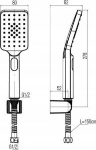 Bateria wannowa Valvex 2455810 BAT. LOFT GOLD WANNOWA BEZ NATRYSKU VALVEX // BV.2455810 5