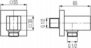 Bateria wannowa Valvex 2455550 BAT. LOFT GOLD WANNOWO-NATRYSKOWA PODTYNKOWA VALVEX // BV.2455550 4