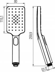 Bateria wannowa Valvex 2455550 BAT. LOFT GOLD WANNOWO-NATRYSKOWA PODTYNKOWA VALVEX // BV.2455550 7