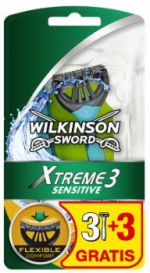 Wilkinson  Xtreme3 Sensitive 3 + 3 GRATIS Maszynka do golenia 1