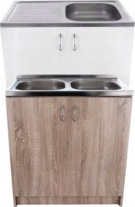 Deftrans 064-D-08036 DEFTRANS SZAFKA POD ZLEWOZMYWAK 80X60 2D0S DSM BIAŁA // DEF.064-D-08036 2