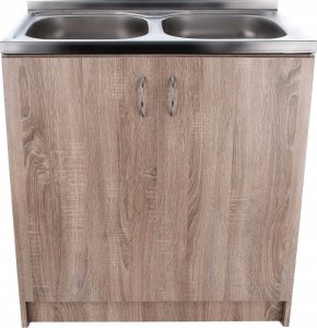 Deftrans 064-D-08036 DEFTRANS SZAFKA POD ZLEWOZMYWAK 80X60 2D0S DSM BIAŁA // DEF.064-D-08036 4