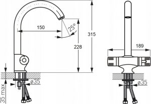Deftrans 064-D-08036 DEFTRANS SZAFKA POD ZLEWOZMYWAK 80X60 2D0S DSM BIAŁA // DEF.064-D-08036 10