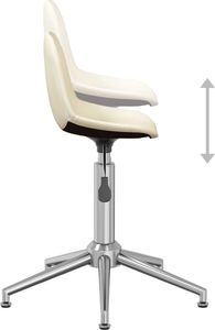 Krzesło biurowe vidaXL Kremowe 5