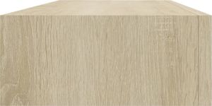 vidaXL Półki ścienne z szufladą, 2 szt., dąb, 60x23,5x10 cm, MDF 6
