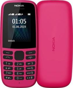 Smartfon Nokia 105 (2019) Dual SIM Różowy 1