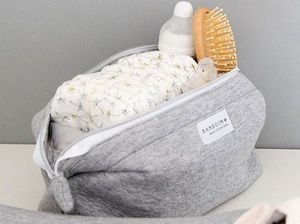 BAMBOOM Kosmetyczka bambusowa Grey melange 25x15 BAMBOOM 3