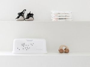 Funkybox Pojemnik na chusteczki, biały, małe gwiazdki 2