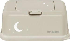 Funkybox Pojemnik na chusteczki, beżowy, księżyc 1