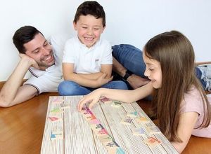 Milaniwood Drewniana gra edukacyjna Domino świat 5l+ MILANIWOOD 4