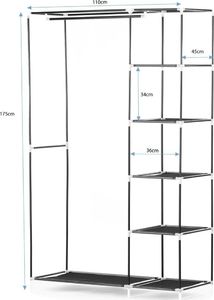 Homede WARDROBE/HOM/ADARA/BLACK/175X110X45 11
