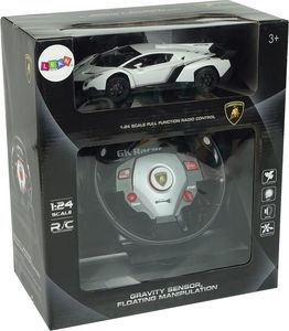 LeanToys Import LEANToys Auto Zdalnie Sterowane Lamborghini Veneno Biały 2,4 G Pilot Kierownica Dźwięk Światła 6