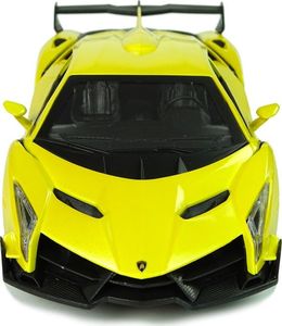 LeanToys Import LEANToys Auto Zdalnie Sterowane Lamborghini Veneno Żółte 2,4 G Pilot Kierownica Dźwięk Światła 5