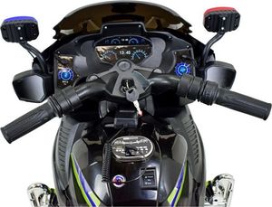 Import SUPER-TOYS MEGA MOTOR POLICYJNY NA AKUMULATOR, KOGUT, MEGAFON, MOC/BEJ8188 15