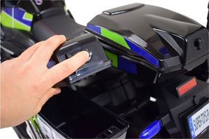 Import SUPER-TOYS MEGA MOTOR POLICYJNY NA AKUMULATOR, KOGUT, MEGAFON, MOC/BEJ8188 18