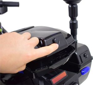 Import SUPER-TOYS MEGA MOTOR POLICYJNY NA AKUMULATOR, KOGUT, MEGAFON, MOC/BEJ8188 19