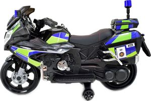 Import SUPER-TOYS MEGA MOTOR POLICYJNY NA AKUMULATOR, KOGUT, MEGAFON, MOC/BEJ8188 4