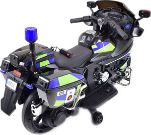 Import SUPER-TOYS MEGA MOTOR POLICYJNY NA AKUMULATOR, KOGUT, MEGAFON, MOC/BEJ8188 8