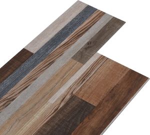 vidaXL Samoprzylepne panele podłogowe, PVC, 5,21 m, 2 mm, kolorowe 2