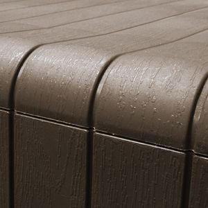 Skrzynia ogrodowa vidaXL 270 l Brąz 4