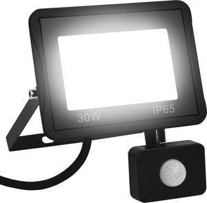 Naświetlacz vidaXL Reflektor LED z czujnikiem, 30 W, zimne białe światło 1