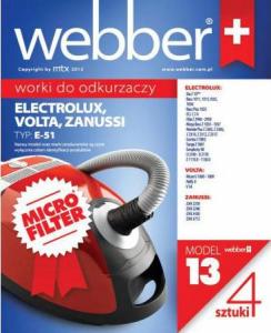 Worek do odkurzacza Webber WORKI WEBBER MICRO ELECTROLUX E 51 02WME51 1