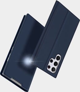 Dux Ducis Skin Pro kabura etui pokrowiec z klapką Samsung Galaxy S22 Ultra złoty 16