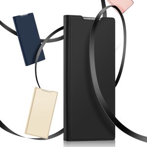 Dux Ducis Skin Pro kabura etui pokrowiec z klapką Samsung Galaxy S22 Ultra złoty 18