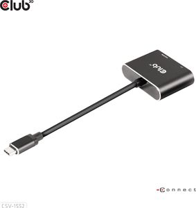 Club 3D Spliter Club3D CSV-1552 (MST hub USB3.2 Gen2 Type-C(DP™ Alt-Mode) to DisplayPort™ + HDMI™ 4K60Hz M/F) 1