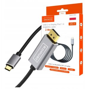 Kabel USB Zenwire USB-C - DisplayPort 2 m Szary (1014354000) 3