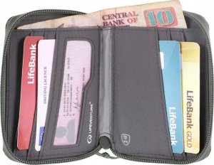 Lifeventure RFID Bi-Fold Wallet, Recycled, Olive 3