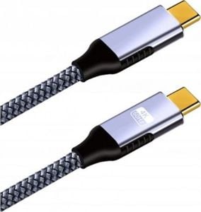 Kabel USB Zenwire USB-C - USB-C 1 m Szary (1028757812) 1