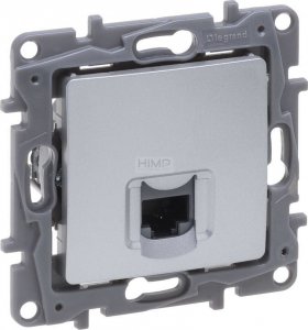 Legrand Niloe Selection Gniazdo RJ45 kat. 6 UTP aluminium 762173 1