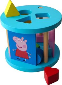 Barbo Toys Drewniany Sorter Rozpoznawanie Kolorów i Kształtów 1