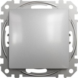 Schneider Electric Sedna Design, Przycisk 1-biegunowy, srebrne aluminium 1