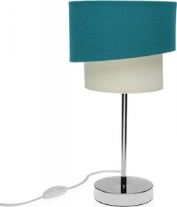 Lampa stołowa Bigbuy Home Lampa stołowa Niebieski / Biały Metal (20 x 20 x 40 cm) 1