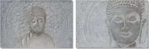 DKD Home Decor Obraz DKD Home Decor Budda (2 pcs) (120 x 2.8 x 80 cm) 1